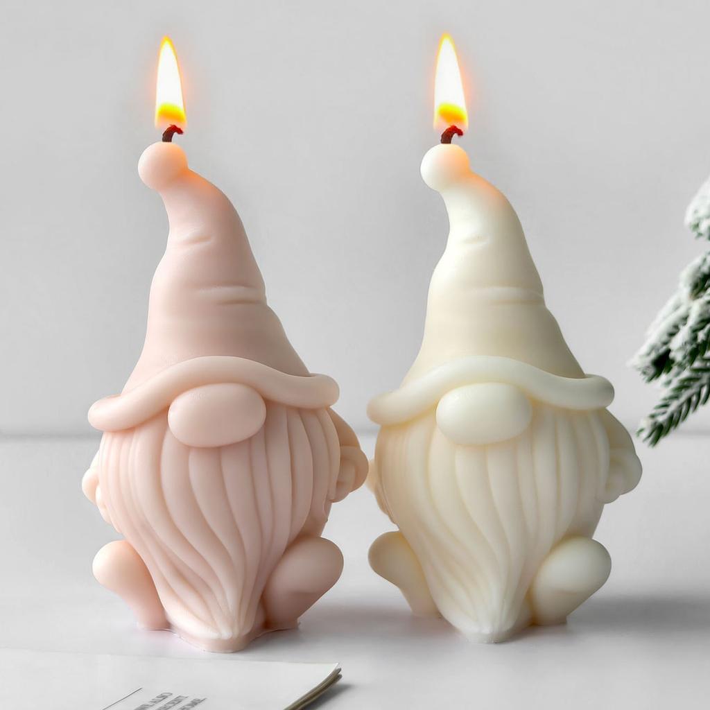 Zwergenkerze Silikonform Mehrzweck Silikonform zur Herstellung von Kerzen Seife Feiertagsdekoration Epoxidharz