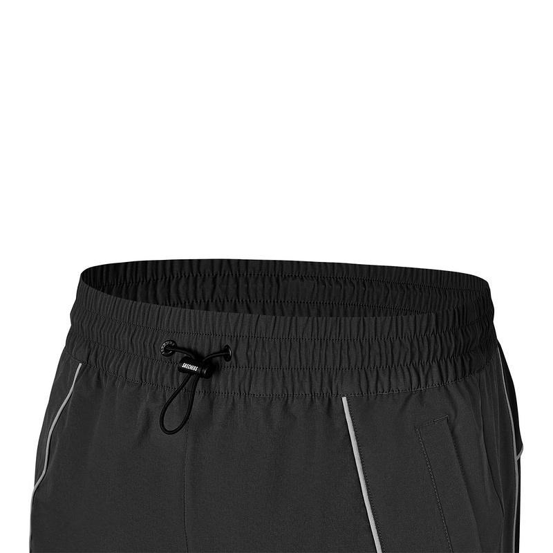Skechers Sport Lifestyle Series Tapered Loose Woven Casual Knit Joggers Men Joggers Carbon-Black P424M085-0018