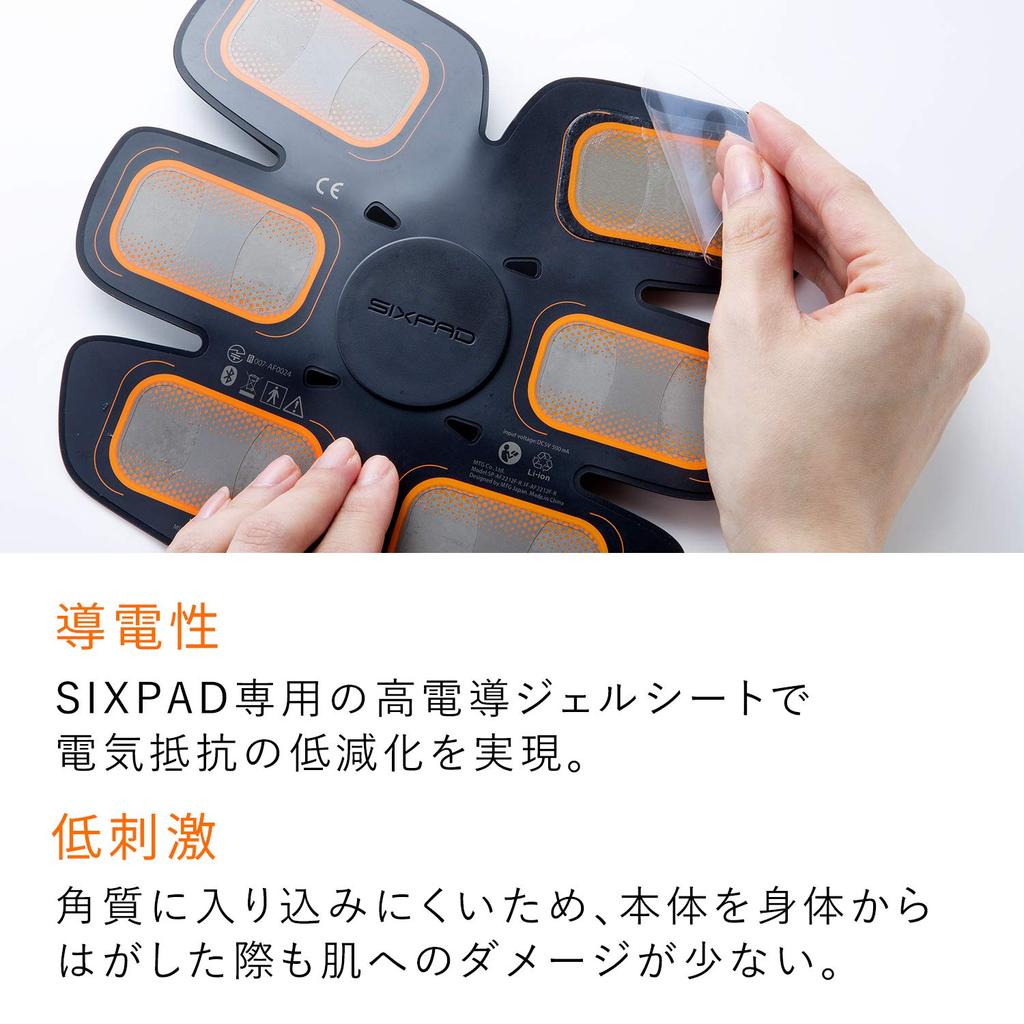 MTG SIXPAD Sixpad Высокомощная гелевая накладка для Abs Fit Производитель [Оригинальный продукт]