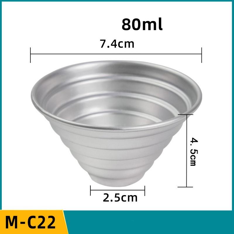 5 or 10 Pcs Set Pudding Cup Molds Mini Fluted Cake Pans Jelly Fast Heat-Up Aluminum Alloy Baking Mold Mousse Dish Cheese Mould