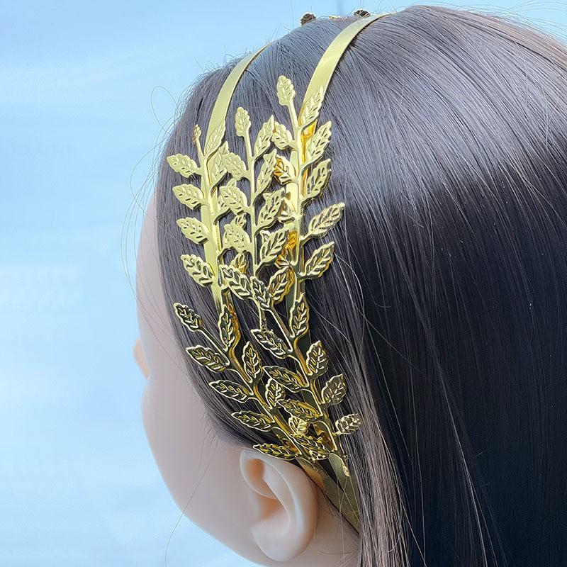 Fashion Leaf Headband Personality Popular Hair Accessories Mori Bridal Headband Alloy Hair Accessories