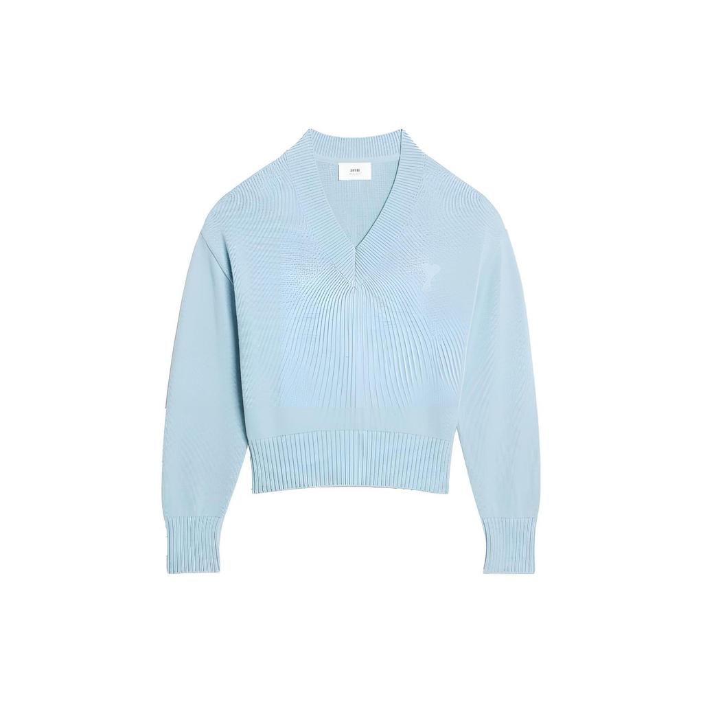Ami Paris Ami De Coeur V neck Jumper UKS208016-464