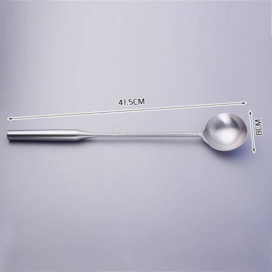 Kitchen Stainless Steel Long Handle Soup Dishes Ladle Spoon Cooking Utensils