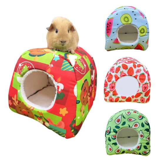 💰Kaufe Nicelooking Hamster Bed Semiclosed Adorable Keep Warm zum