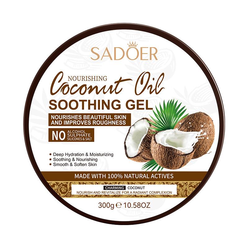 Coconut Oil Nourishing Soothing Gel Moisturizing Hydrating Skin Care Deep Repair Body Face Gel 300g 300G