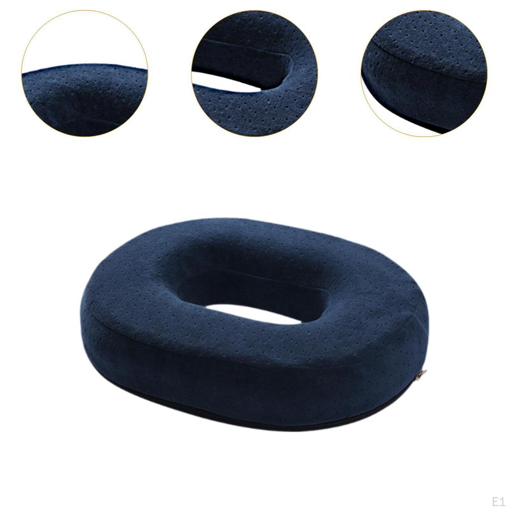 Donut Pillow Seat Cushion Chair Pad Office Memory Foam, Portable Breathable Support for
