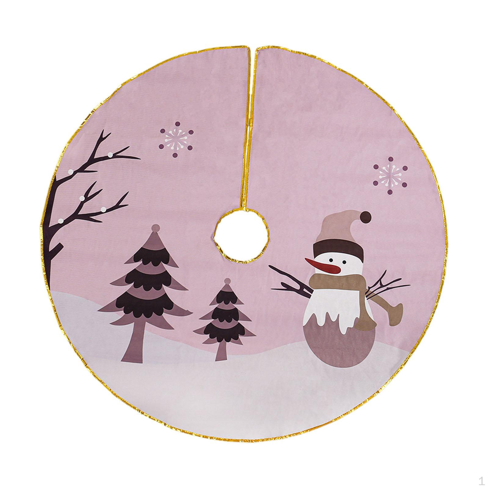 

Юбка для рождественской елки Зимний праздничный коврик Подарок Рождественская накидка на основание для офиса, Light Violet