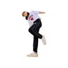 Li Ning Sports Lifestyle Series Solid Color Letter Embroidery Loose Sports Pants Women Pants Black AKLSA40-1