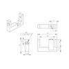 1/2Sets 2020 2040 Aluminum Alloy Profile Ender3 3D Printer Parts For Mgn12 Linear Guide Rail Fixed Block