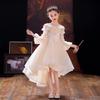 Girls' Summer Formal Princess Dress - Puffy Skirt with Swallowtail Design for Flower Girls