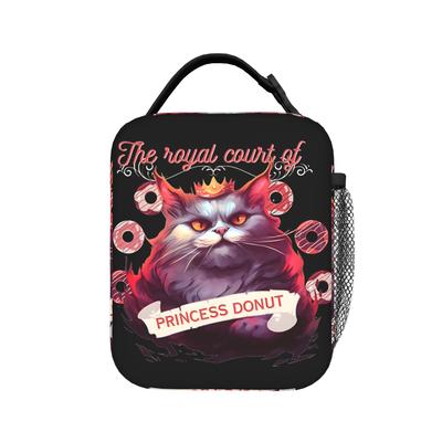 Princess Donut Dungeon Crawler Carl Insulated Lunch Bags Reusable Cooler Bag Tote Lunch Box Work Picnic Food Storage Bags