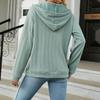 JKASHDK Women's Fashion Casual Solid Color Print Autumn Winter Long Sleeve Hooded Jackets & Coats