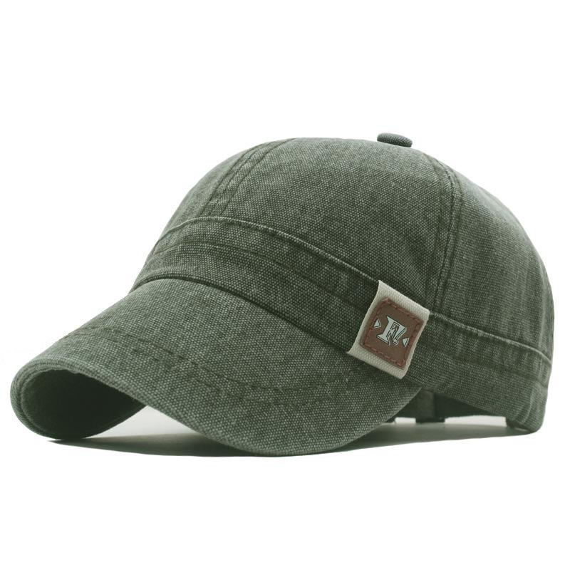 

Холстовая бейсболка, мужская кепка с короткими полями, весна-лето, уличная солнцезащитная шляпа от солнца армия зеленый