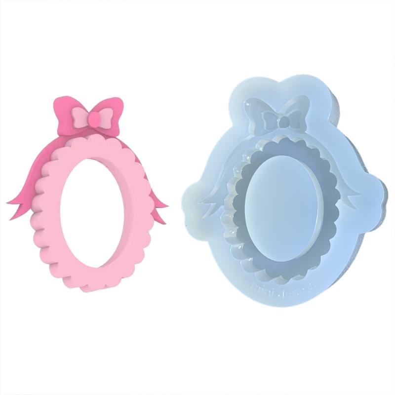 

Bowknot Love - Овальный орнамент Quicksand Silicone Epcoxy Mold DIY Keychain Cuisine Crafting Form для подарка на день Святого Валентина