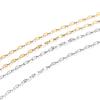 2Meters Stainless Steel Chain Gold Color Lip Shape Link Chains for DIY Necklace Bracelet Anklet Jewelry Making Accessories
