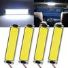 COB Car Interior Reading Light Bar 12V/24V with Switch, Aluminum Base, 4 Pack