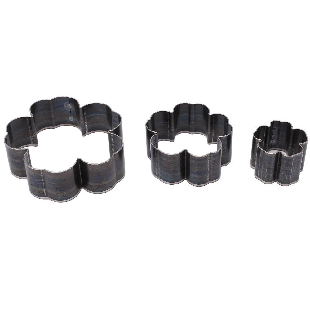3 PCS 1.2 Inch / 2 Inch / 2.8 Inch Leather Cutting Dies Hollow Punching Tool  For DIY Leather Craft