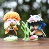 6Pcs/Set Anime Demon Slayer Tanjiro Kamado Nezuko Cartoon Model Statue Model Toys Ornament Present Long Lasting