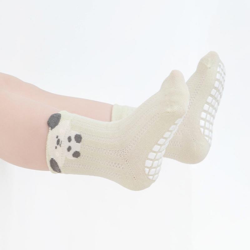 Baby Girls Socks Soft Cartoon Cotton Non-slip Socks Children Girl Mesh Anti-slipping Socks Indoor Floor Socks