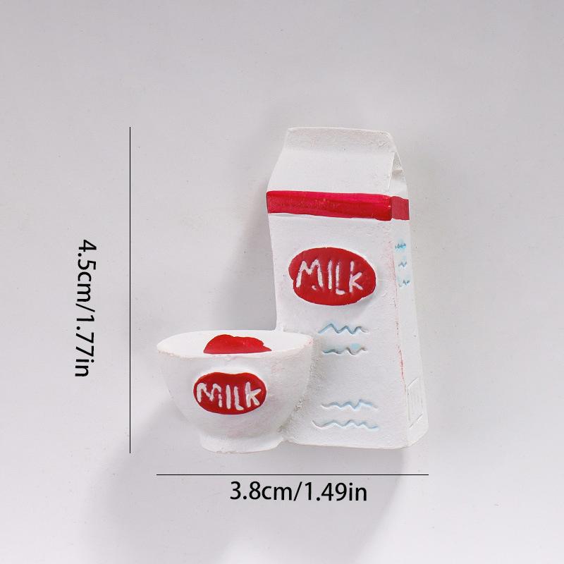 3D Food Refrigerator Sticker Resin Fried Egg Refrigerator Magnet Simulated Food Magnetic Stickers