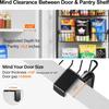 Over The Door Storage Rack Heavy-Duty Metal Wall Hanging Basket Behind The Door Shelf Multifunctional Kitchen Bedroom Organizer