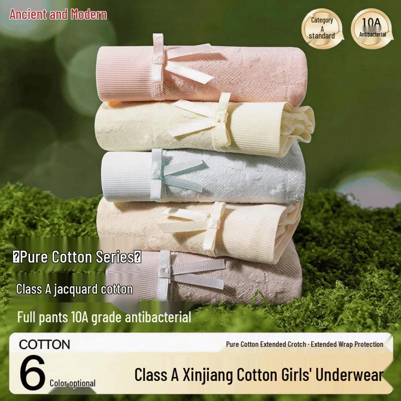 GUJIN Women s 4-Pack Seamless Mid-Waist Pure Cotton Underwear XL