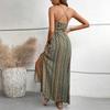 Women Casual Sleeveless Summer Dresses Spring Patchwork Boho Floral Cocktail Party Dress