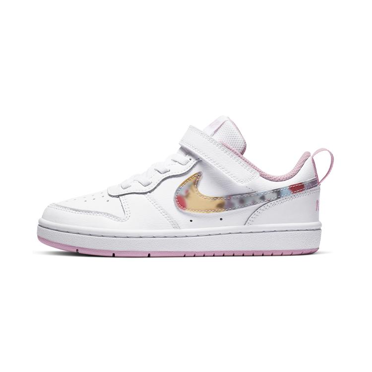

Nike Low 2 SE Floral Slip Resistant Cushioning Low top Kids Skateboarding Shoes White Pink Children Aged 3 7 Years Old CZ6613-100 29.5