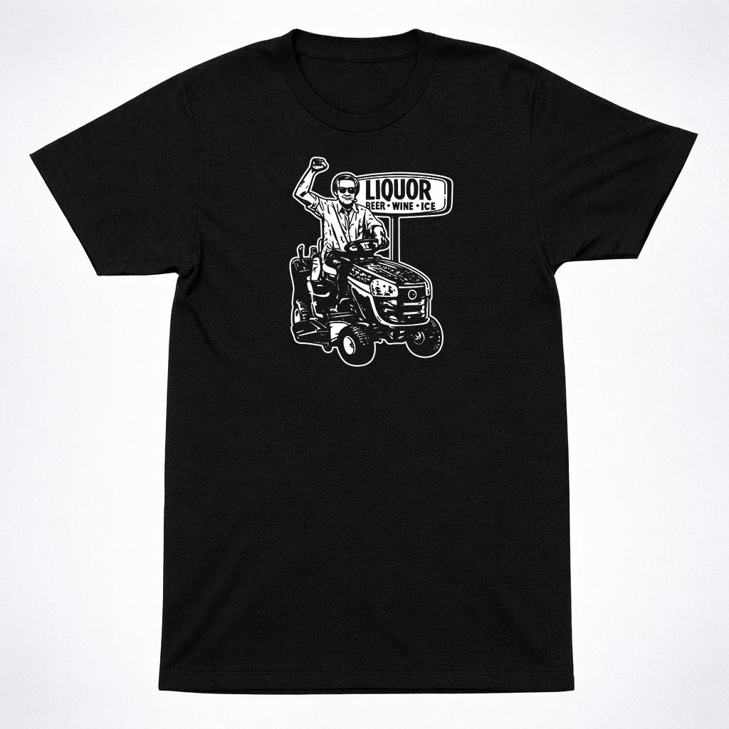

George Jones Lawnmower Country Music Outlaw Retro Concert Band Men s T-Shirt XL