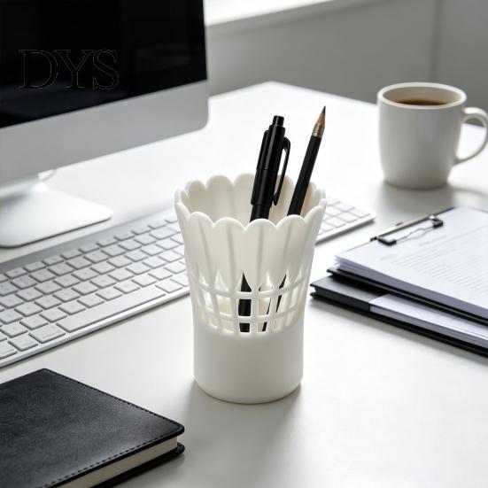 Student Desk Accessories 3D Printed Badminton Shaped Pen Holder, Creative Organizer, Aesthetic Storage Container, Small Minimalist Stationery