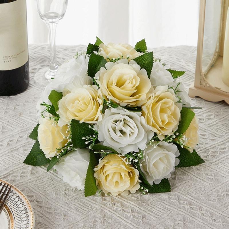 Artificial Flower Ball Arrangement Flower Bouquets , Artificial Rose Flowers Ball for Wedding, Birthday, Valentines Day