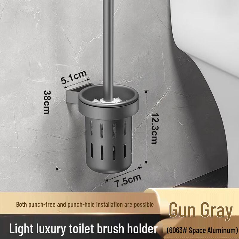 MDNG Wall-Mounted Toilet Brush with Holder