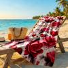 Rose Personalized Text Beach Towel Quick-Dry Soft Microfiber Perfect for Traveling Yoga Camping and Swimming