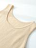 Women's Cashmere Knit U-Neck Vest - Autumn/Winter Style, Wide Shoulder Strappy Base Layer, Versatile and Simple.