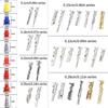 950Pcs Car Wire Terminals Connector Pin Connector Pin Terminals 1/1.5/1.8/2.2/2.8/3.5mm Automotive Pin Connector