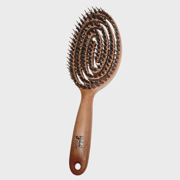 Hairbrush Wood Round Boa