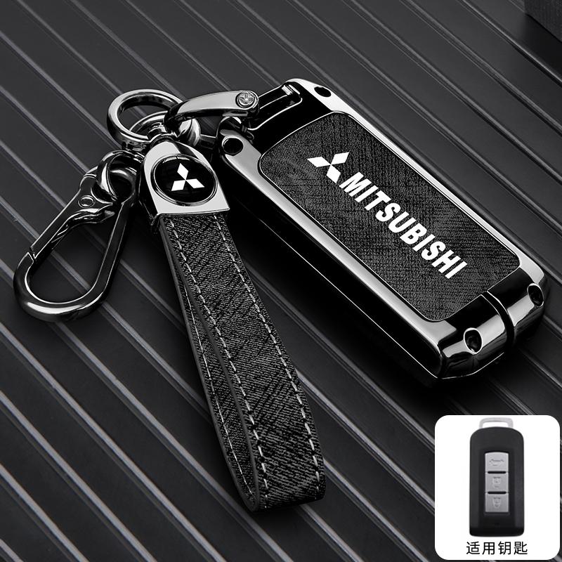 zjvc8 2025 2/3 Button Zinc Alloy Car Key Case Cover Shell For Mitsubishi Pajero Outlander XL Montero Lancer Triton l200 Galant Evo ASX