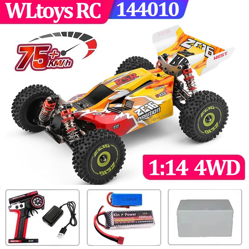 75 KM/H WLtoys 124016 124017 60 KM/H 144001 Rc Electric 4wd Battery High Speed Atv Remote Control Drift Rc Cars for Adults Toys