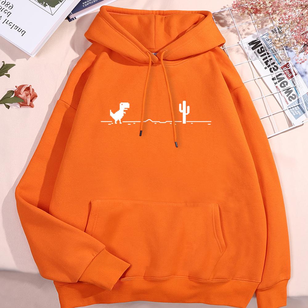 Network Malfunction Little Dinosaur Hoody Men Hombre Cute PockeNew Thicken Pullover Hoodie T Sweatshirt Autumn Warm O-Nec Hoody