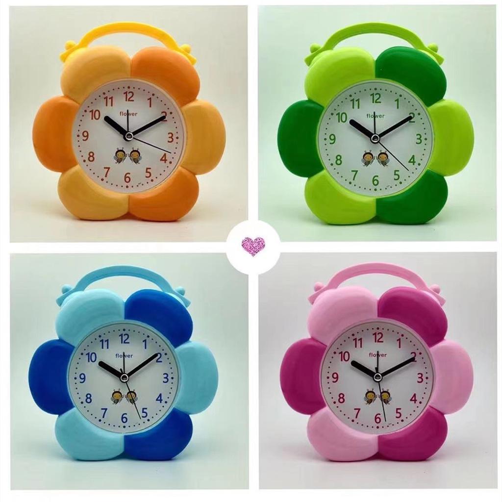 Sunflower Fashion Creative Small Alarm Clock Wake Up Student Gift Clock Flower Modeling Table