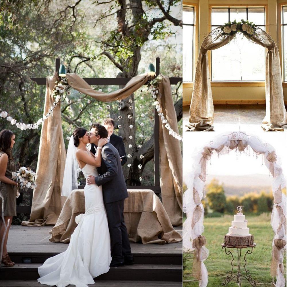 Country Burlap Hessian Burlap Chair Sashes Vintage Table Runner Table Runner Home Table Runners