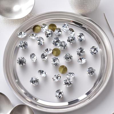 Colorful Pointed Bottom Imitation Austrian Glass Rhinestones for DIY Clothing & Nail Art Accessories