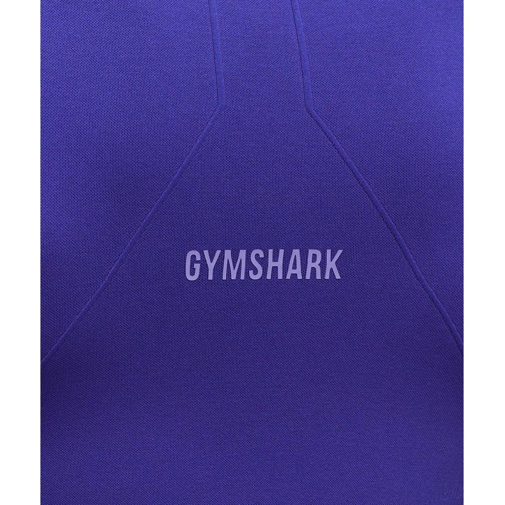Gymshark Activate Long Sleeve Crop Top Cobalt Purple B2c4q Pbqf