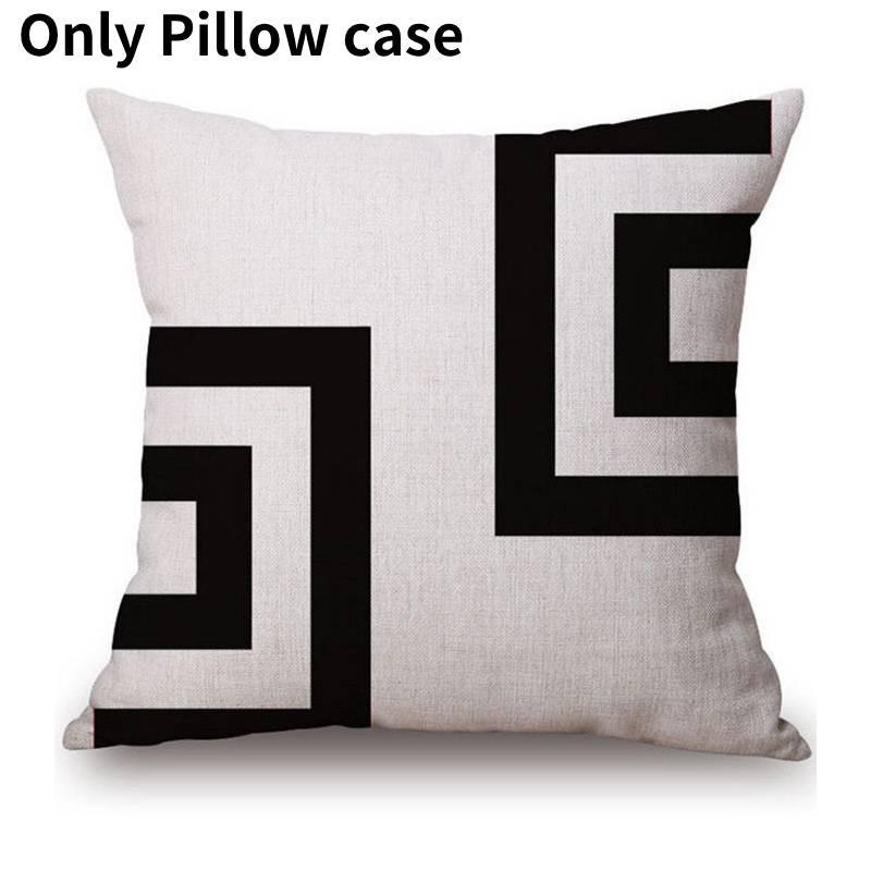 Luxurious Nordic Style Black Letter Digital Print Cushion Cover For Home Decor