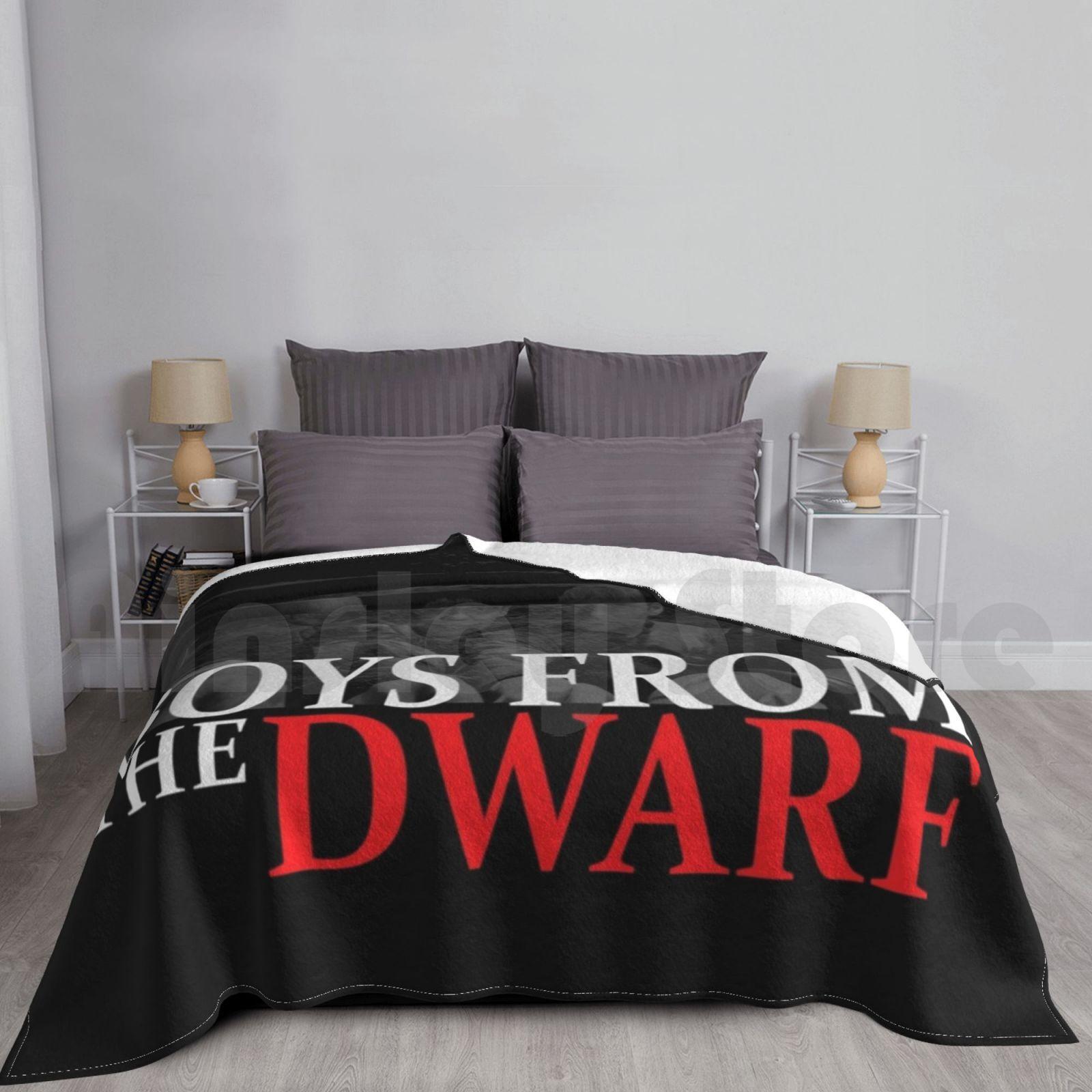 Boys From The Dwarf Blanket Fashion Custom Red Dwarf Dave Lister The Cat Kat Kit Kryten Arnold J Rimmer Size: 75*100cm, Weight: 230 GSM