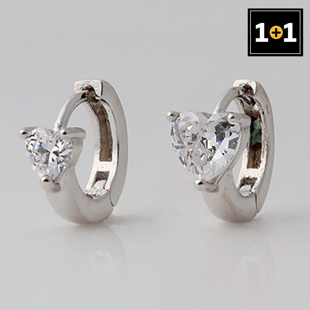 (1+1) Fashion Love Ring Piercing One Side Sale