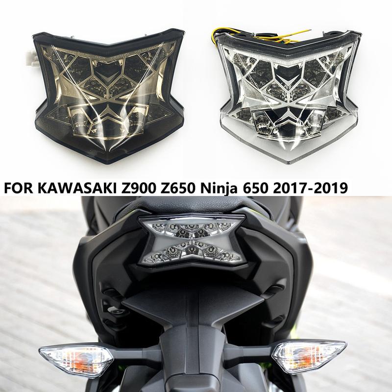 For KAWASAKI Z900 Z650 Ninja 650 2017 2018  Rear Tail Light Turn Signal Blinker Lamp Integrated LED Brake