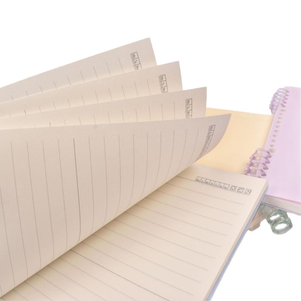 Colored Loose-Leaf Binding Sleeves - A4/B5/A5, 20/26/30 Holes, PP Material