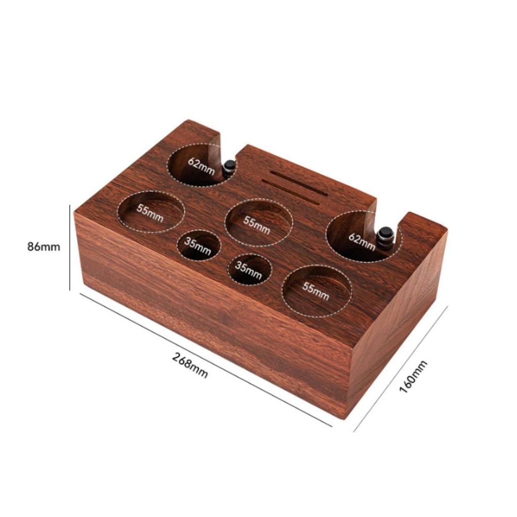 Espresso Pressing Station Base Multifunction Wooden Stand 5153 Mm Wood Coffee