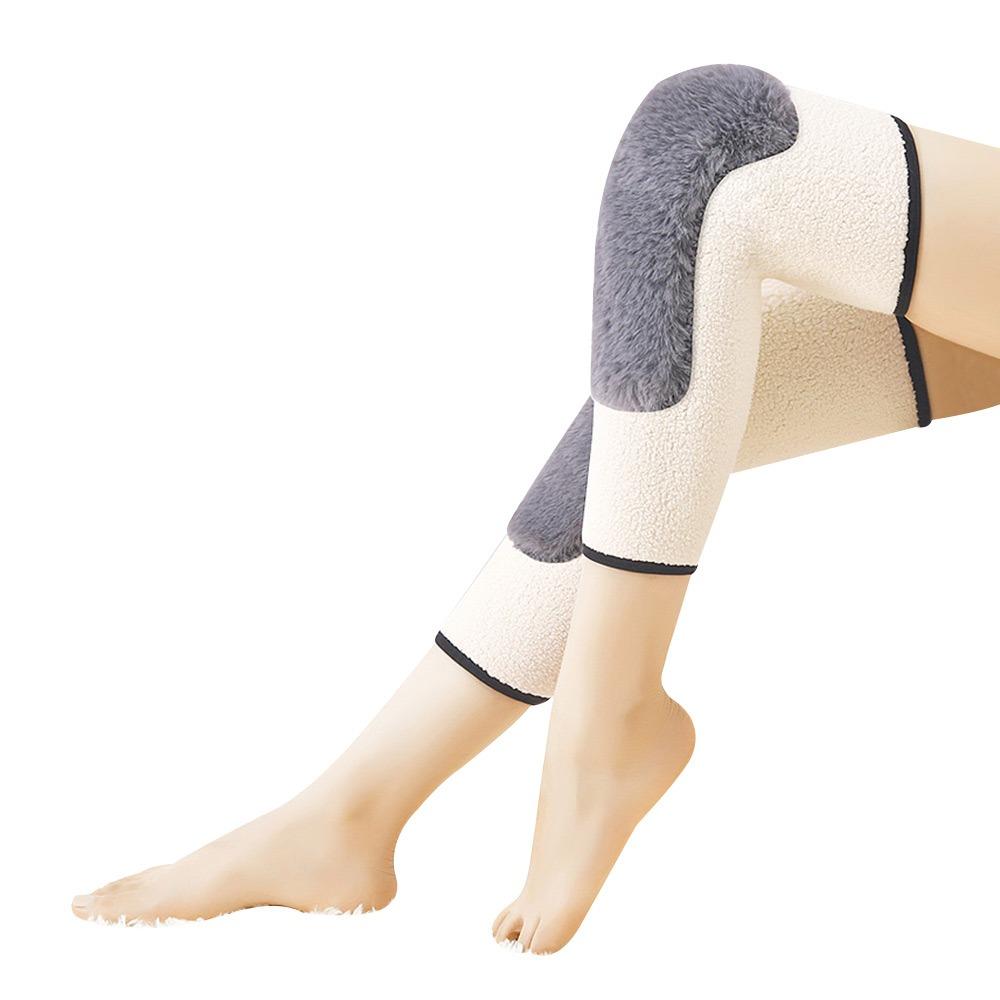 Plus Velvet Winter Knee Pads Universal Knee Support Durable Warm Knee Sleeve  Unisex